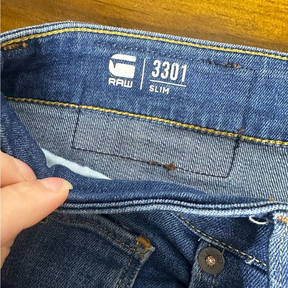 G-Star Raw 3301 Slim Jeans 34X32 - Picture 5 of 8